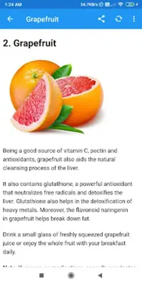 Foods for Liver Cleansing android App screenshot 2